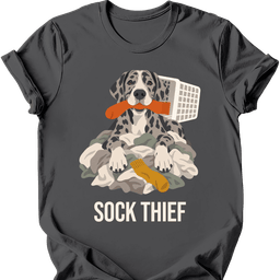 Great Dane Sock Thief T Shirt Gift For Dog Lover
