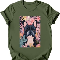 French Bulldog Boho Dog T Shirt Gift For Dog Lover