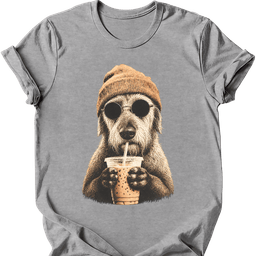 Irish Wolfhound Hipster Dog T Shirt Gift For Dog Lover