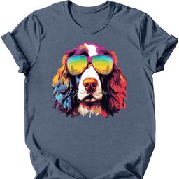 English Springer Spaniel Top Dog T Shirt Gift For Dog Lover