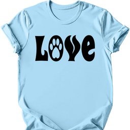 Love Paw T Shirt Gift For Dog Lover