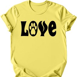 Love Paw T Shirt Gift For Dog Lover