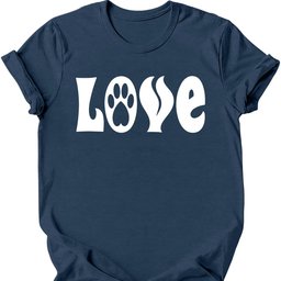 Love Paw T Shirt Gift For Dog Lover