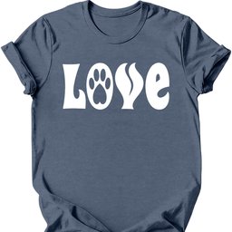 Love Paw T Shirt Gift For Dog Lover