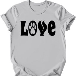 Love Paw T Shirt Gift For Dog Lover