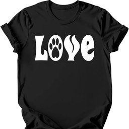 Love Paw T Shirt Gift For Dog Lover