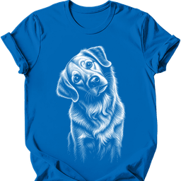 Golden Retriever Tilted Dog T Shirt Gift For Dog Lover