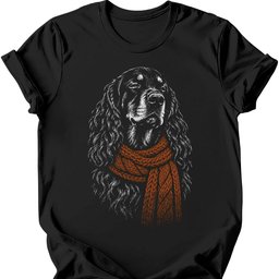 Gordon Setter Winter Dog T Shirt Gift For Dog Lover