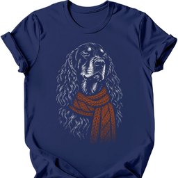 Gordon Setter Winter Dog T Shirt Gift For Dog Lover