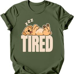 Labrador Tired Dog T Shirt Gift For Dog Lover