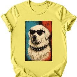Great Pyrenees Punk Dog T Shirt Gift For Dog Lover
