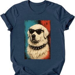 Great Pyrenees Punk Dog T Shirt Gift For Dog Lover