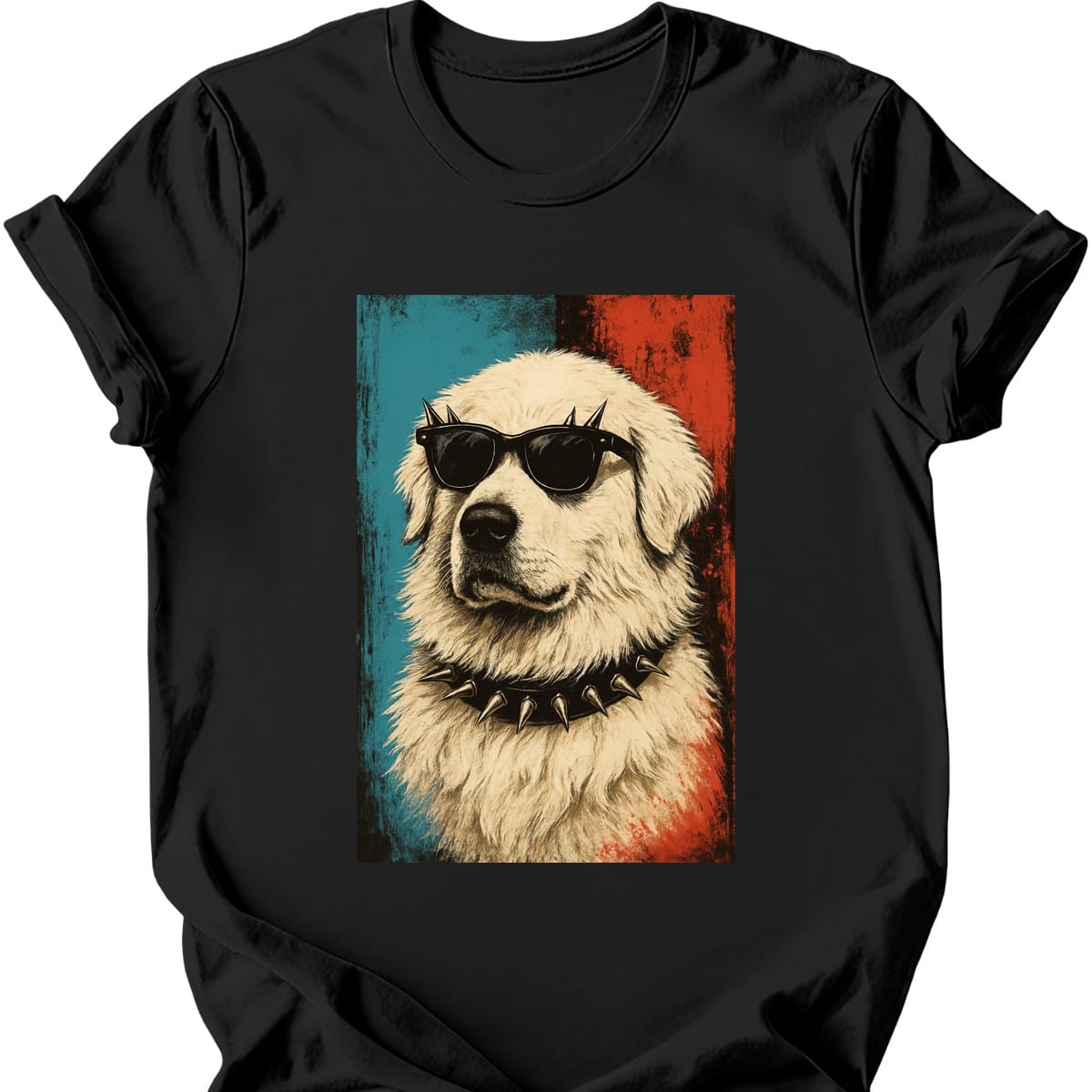 Great Pyrenees Punk Dog T Shirt Gift For Dog Lover
