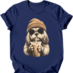 Lhasa Apso Hipster Dog T Shirt Gift For Dog Lover