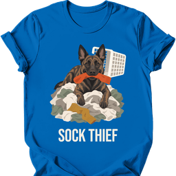 Dutch Shepherd Sock Thief T Shirt Gift For Dog Lover