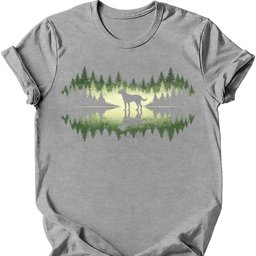 Forest Dog T Shirt Gift For Dog Lover