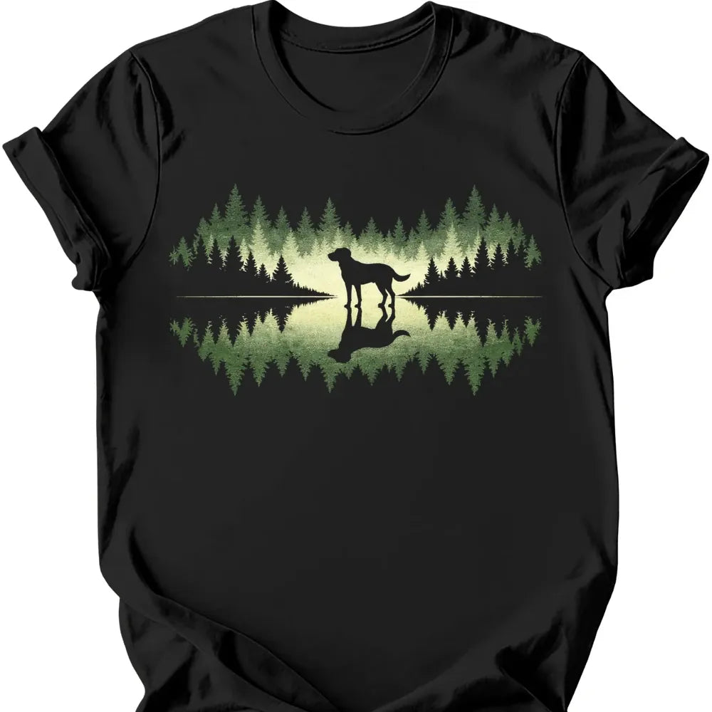 Forest Dog T Shirt Gift For Dog Lover
