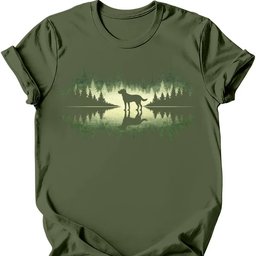 Forest Dog T Shirt Gift For Dog Lover