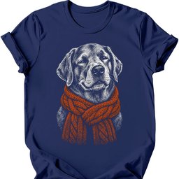 Labrador Winter Dog T Shirt Gift For Dog Lover