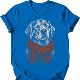 Labrador Winter Dog T Shirt Gift For Dog Lover
