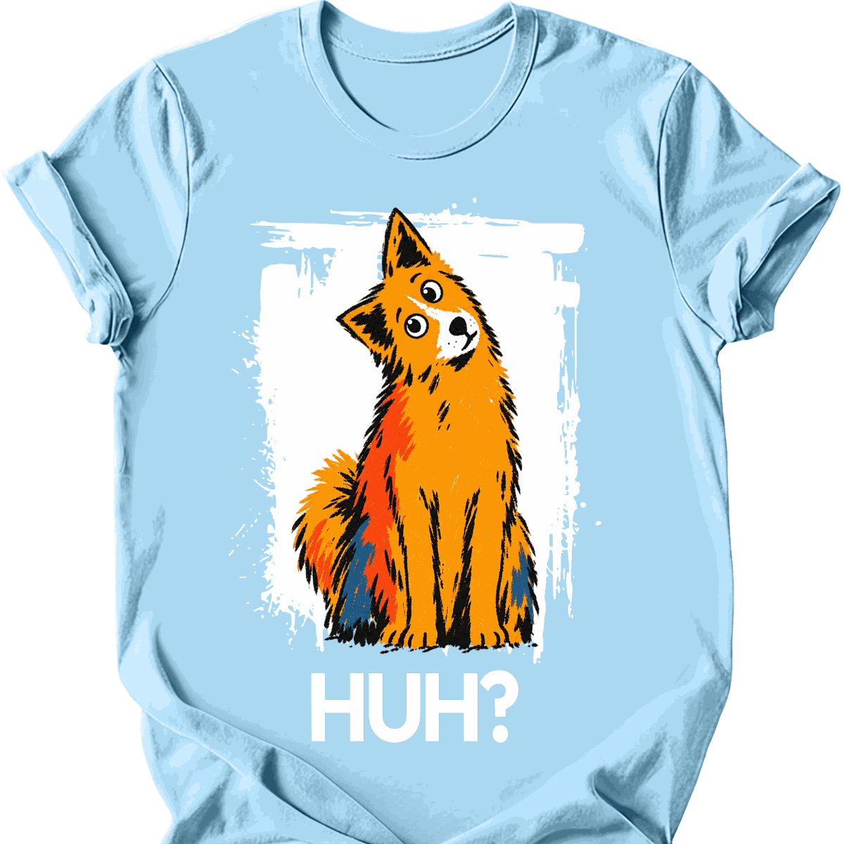 Finnish Spitz Huh Dog T Shirt Gift For Dog Lover