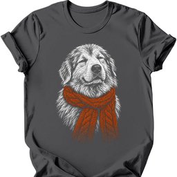 Great Pyrenees Winter Dog T Shirt Gift For Dog Lover
