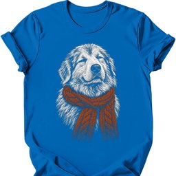 Great Pyrenees Winter Dog T Shirt Gift For Dog Lover