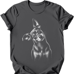 Miniature Pinscher Tilted Dog T Shirt Gift For Dog Lover