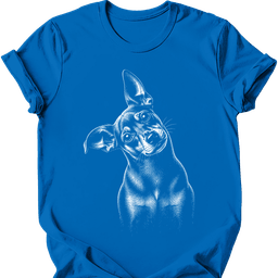 Miniature Pinscher Tilted Dog T Shirt Gift For Dog Lover