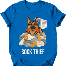 German Shepherd Sock Thief T Shirt Gift For Dog Lover