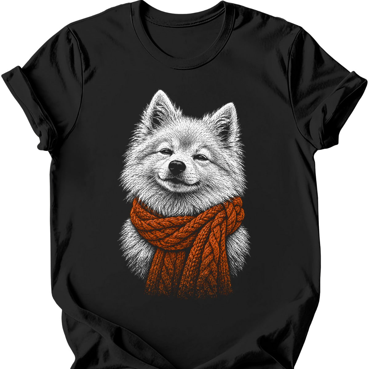Japanese Spitz Winter Dog T Shirt Gift For Dog Lover