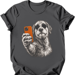 Irish Wolfhound Selfie Dog T Shirt Gift For Dog Lover