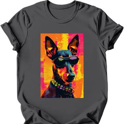 Manchester Terrier Punk Dog T Shirt Gift For Dog Lover