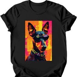 Manchester Terrier Punk Dog T Shirt Gift For Dog Lover