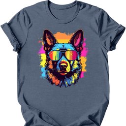 German Shepherd Top Dog T Shirt Gift For Dog Lover
