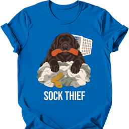 Newfoundland Sock Thief T Shirt Gift For Dog Lover