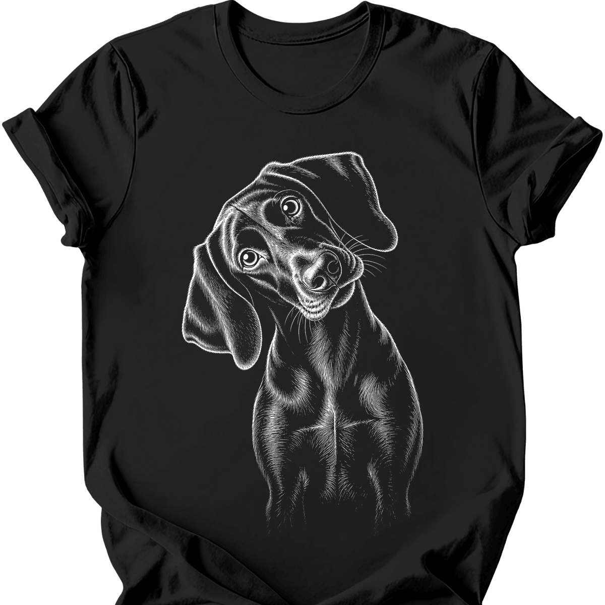 German Shorthaired Pointer Tilted Dog T Shirt Gift For Dog Lover