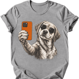 Labrador Selfie Dog T Shirt Gift For Dog Lover