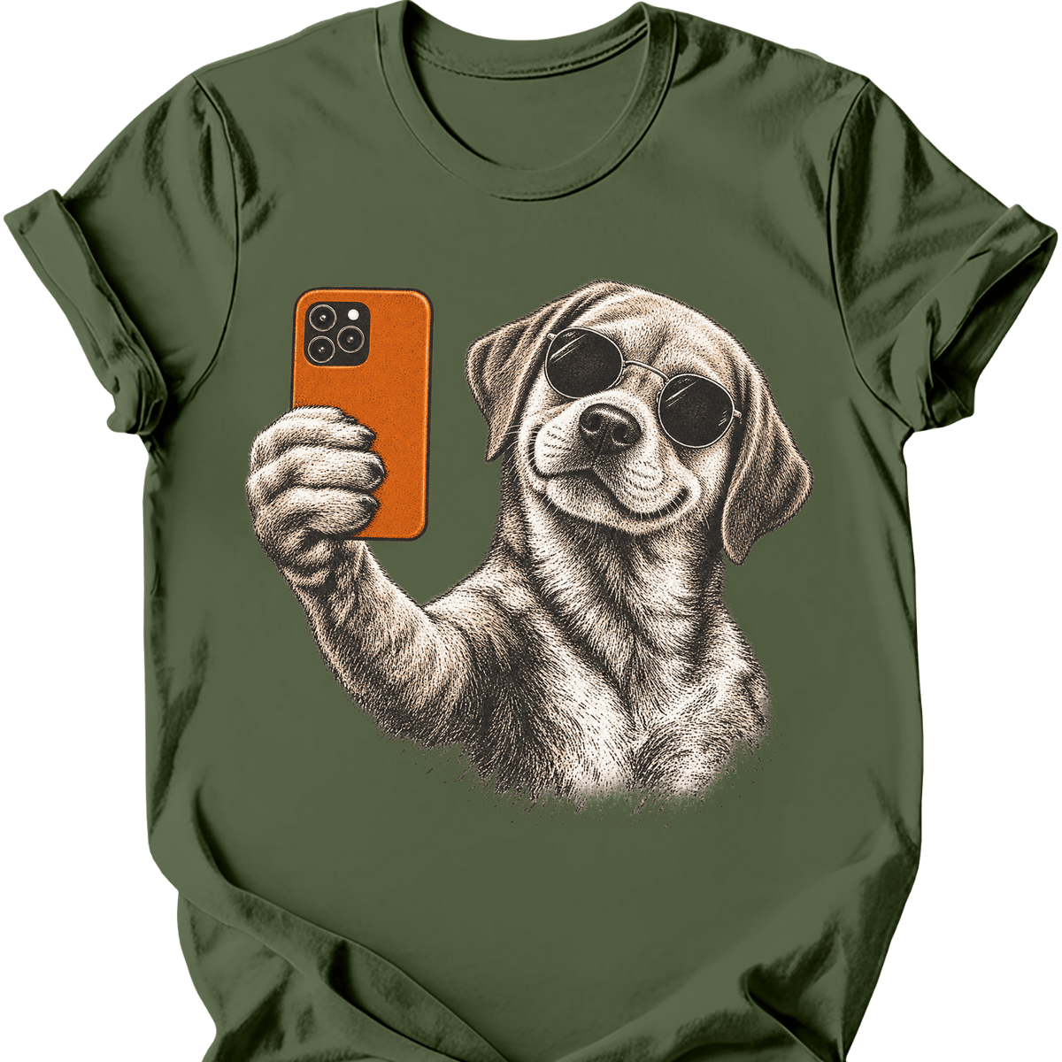 Labrador Selfie Dog T Shirt Gift For Dog Lover