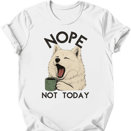 Japanese Spitz Not Today T Shirt Gift For Dog Lover