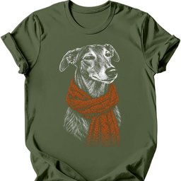 Greyhound Winter Dog T Shirt Gift For Dog Lover