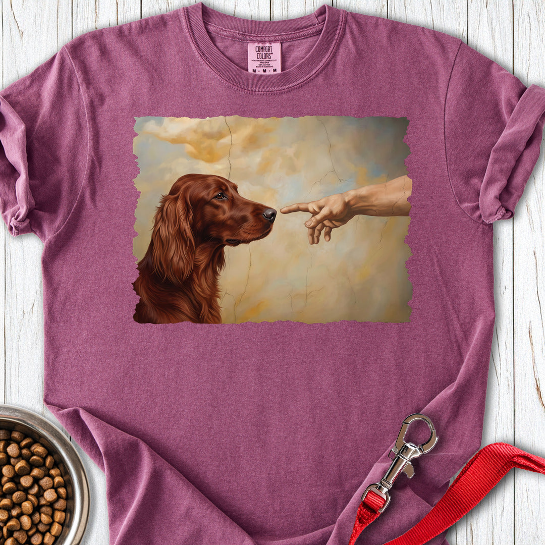 Irish Setter Creation Premium Tee Gift For Dog Lover