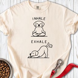 Inhale Exhale Labrador Premium Tee Gift For Dog Lover