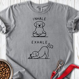 Inhale Exhale Labrador Premium Tee Gift For Dog Lover