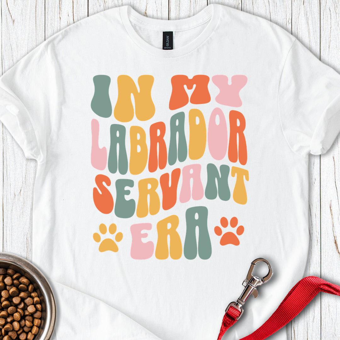 In My Labrador Servant Era T Shirt Gift For Dog Lover