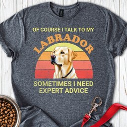 I Talk To My Labrador T Shirt Gift For Dog Lover