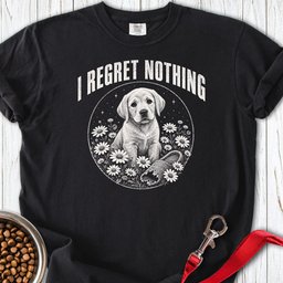 I Regret Nothing Golden Retriever Puppy Premium Tee Gift For Dog Lover