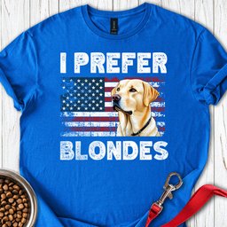 I Prefer Blondes Yellow Labrador T Shirt Gift For Dog Lover