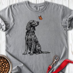 Irish Setter Butterfly Premium Tee Gift For Dog Lover