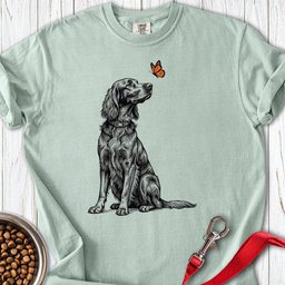 Irish Setter Butterfly Premium Tee Gift For Dog Lover